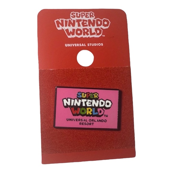 Universal Studios Epic Universe Super Nintendo World Orlando Resort Pink Pin - Picture 1 of 1